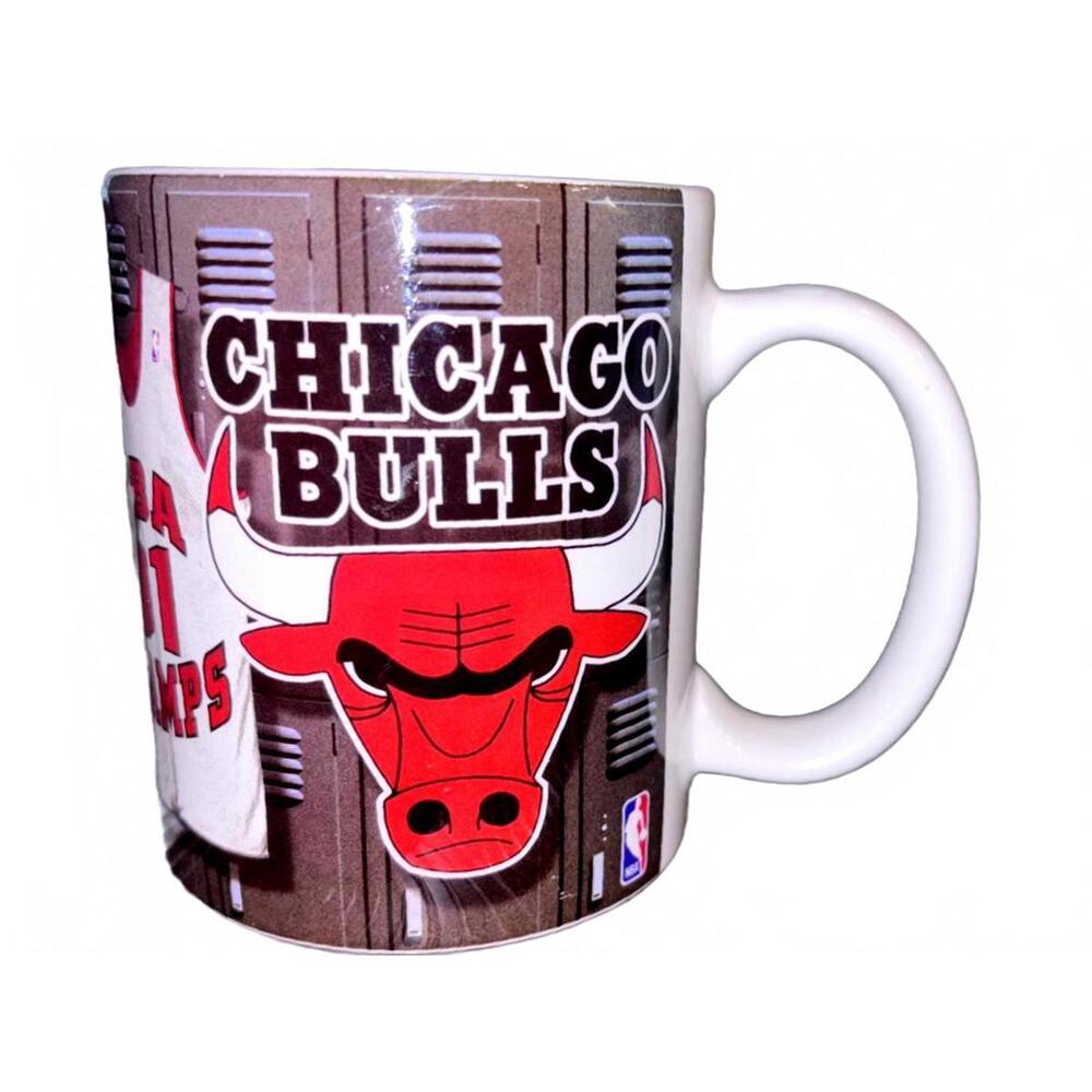 Chicago Bulls NBA Championship Years Collectible Mug 6x NBA Champs‎ Logo